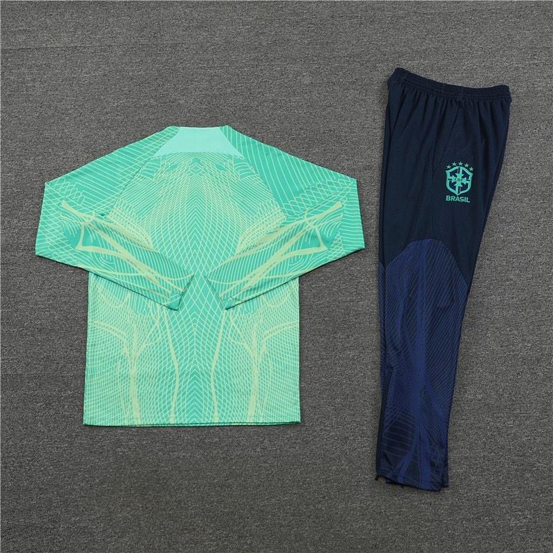 Kit de Treino Brasil 2022/23 Meio Zíper Verde - Lp Sports Wear 