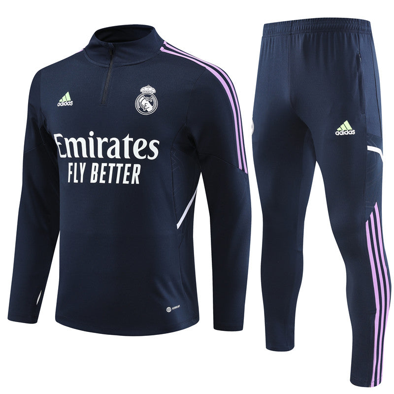 Kit de Treino Real Madrid 2022/23 Meio Zíper