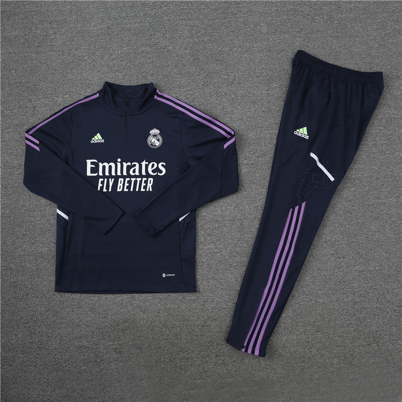 Kit de Treino Real Madrid 2022/23 Meio Zíper