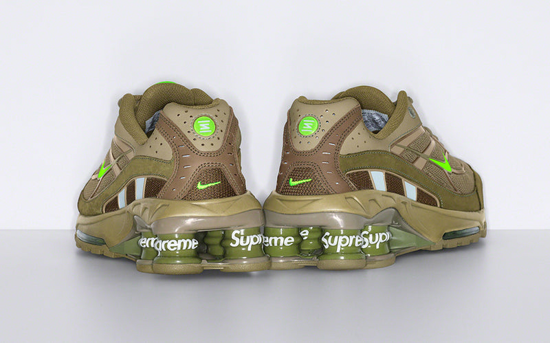 Tênis Supreme x Nike Shox Ride 2 Verde