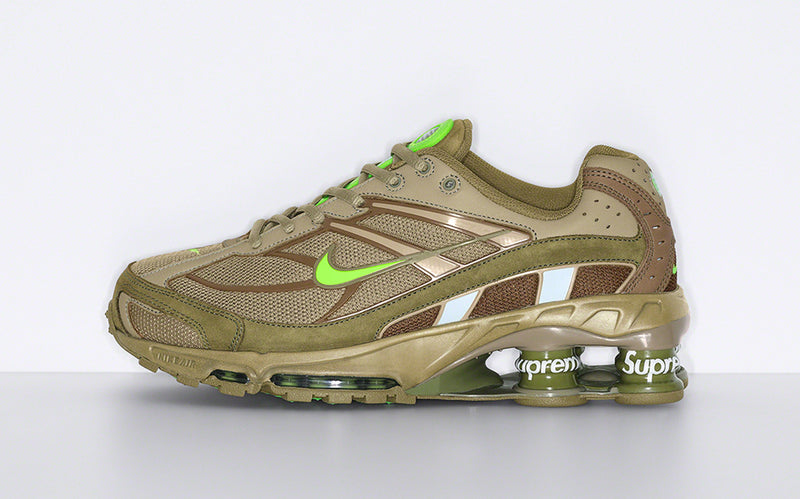 Tênis Supreme x Nike Shox Ride 2 Verde