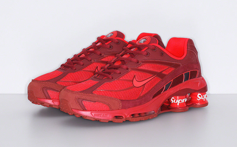 Tênis Supreme x Nike Shox Ride 2 Vermelho