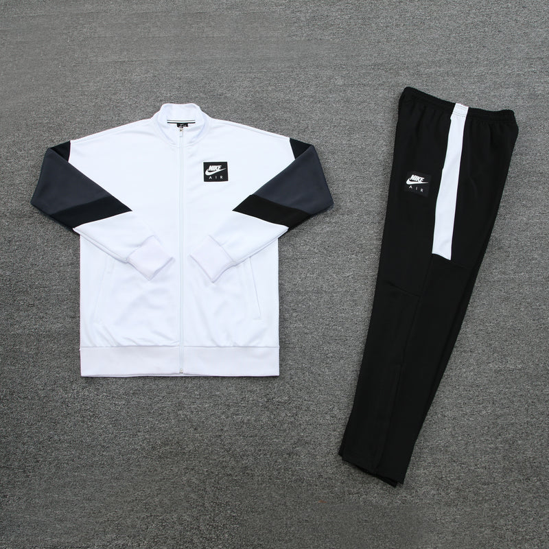 Conjunto Nike Air 2023/24 Zíper Longo - Branco, Cinza e Preto