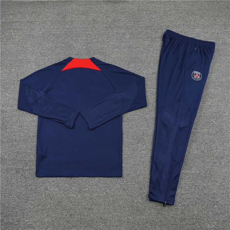 Kit de Treino PSG 2022/23 Meio Zíper Azul Escuro - Lp Sports Wear 