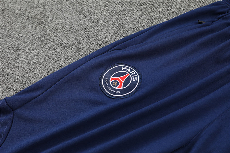 Kit de Treino PSG 2022/23 Meio Zíper Azul Escuro - Lp Sports Wear 