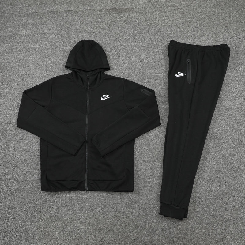 Nike Tech Fleece Preto com Logo Branca - Lp Sports Wear 