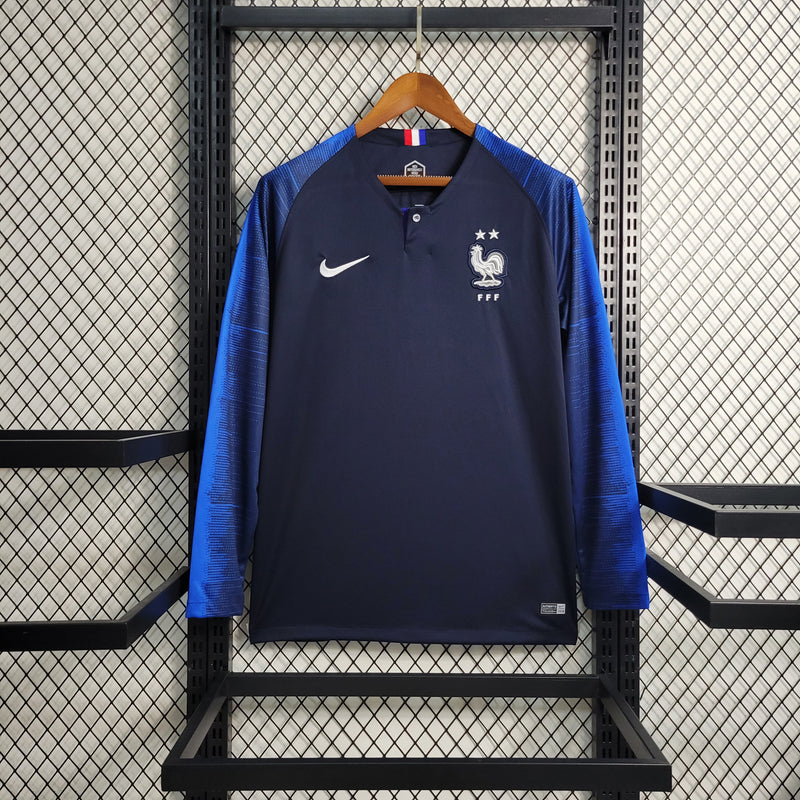 Camisa Manga Longa Retrô da França 2018 - Lp Sports Wear 