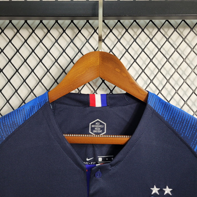 Camisa Manga Longa Retrô da França 2018 - Lp Sports Wear 