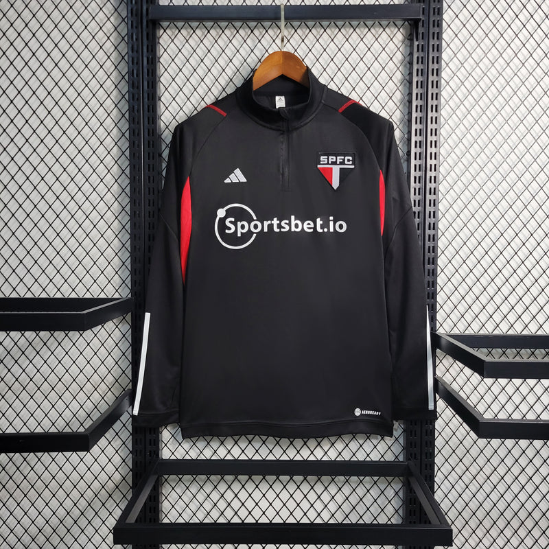 Camisa Manga Longa do São Paulo 2023/24 Preta - Lp Sports Wear 