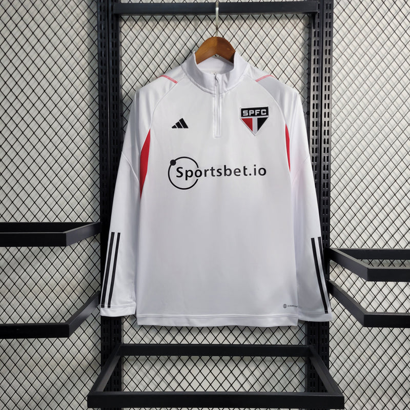 Camisa Manga Longa do São Paulo 2023/24 Home Branca - Lp Sports Wear 