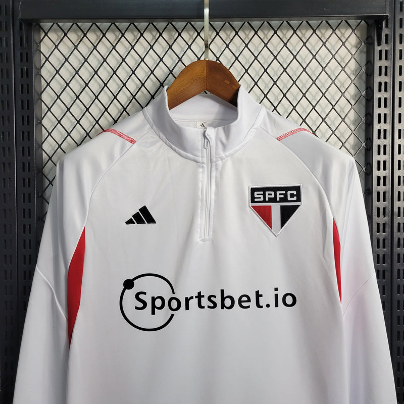 Camisa Manga Longa do São Paulo 2023/24 Home Branca - Lp Sports Wear 