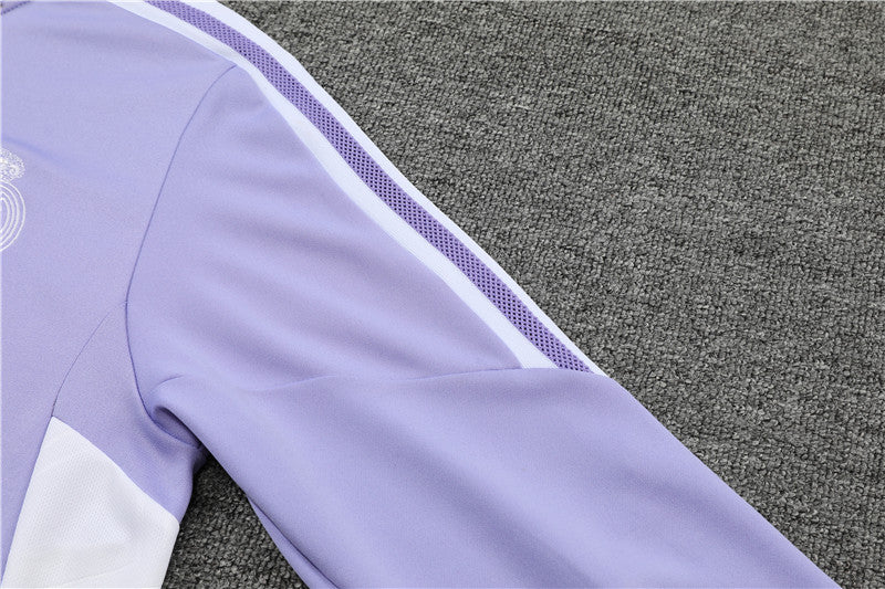 Kit de Treino Real Madrid 2022/23 Meio Zíper Roxo