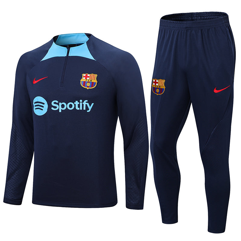 Kit de Treino Barcelona 2022/23 Meio Zíper