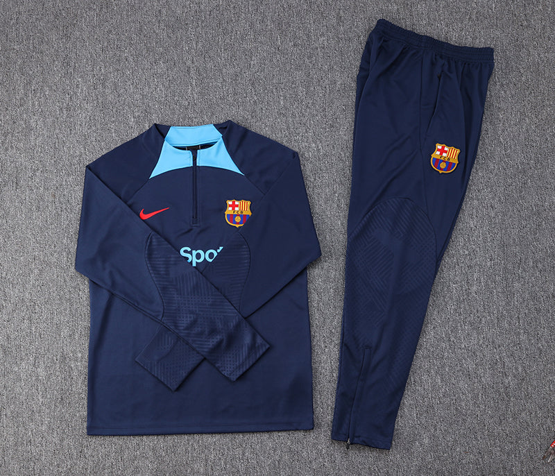 Kit de Treino Barcelona 2022/23 Meio Zíper