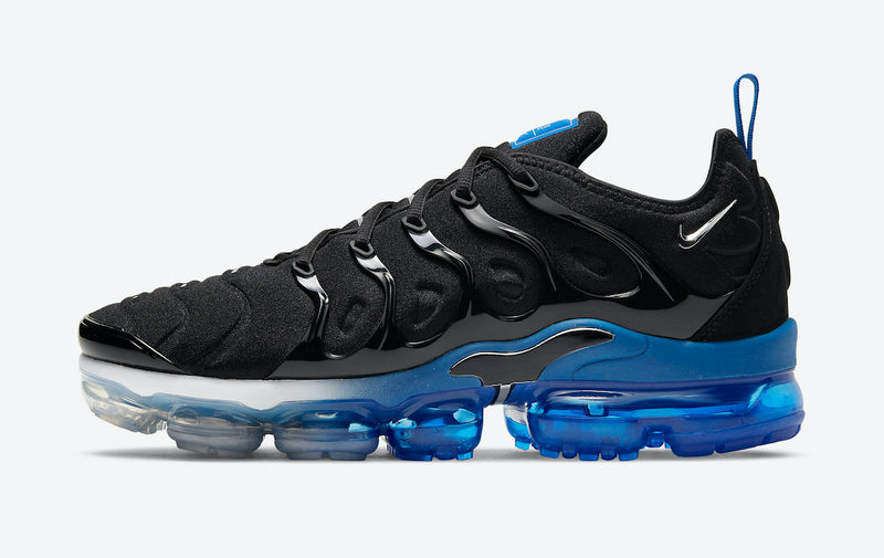 Tênis Nike VaporMax Plus Preto com Azul