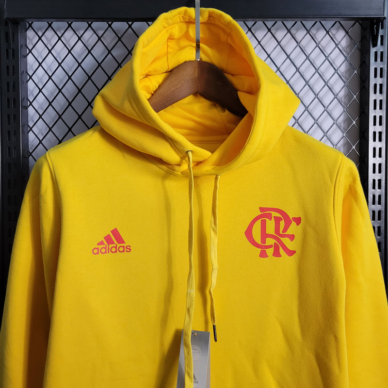 Moletom do Flamengo com capuz Amarelo