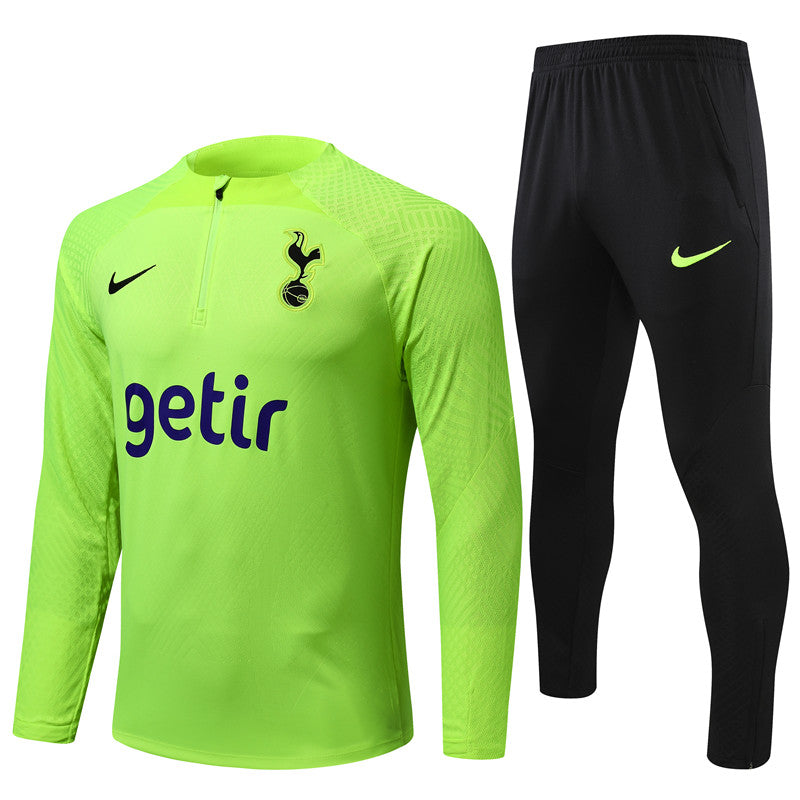 Kit de Treino Tottenham 2022/23 Meio Zíper Verde