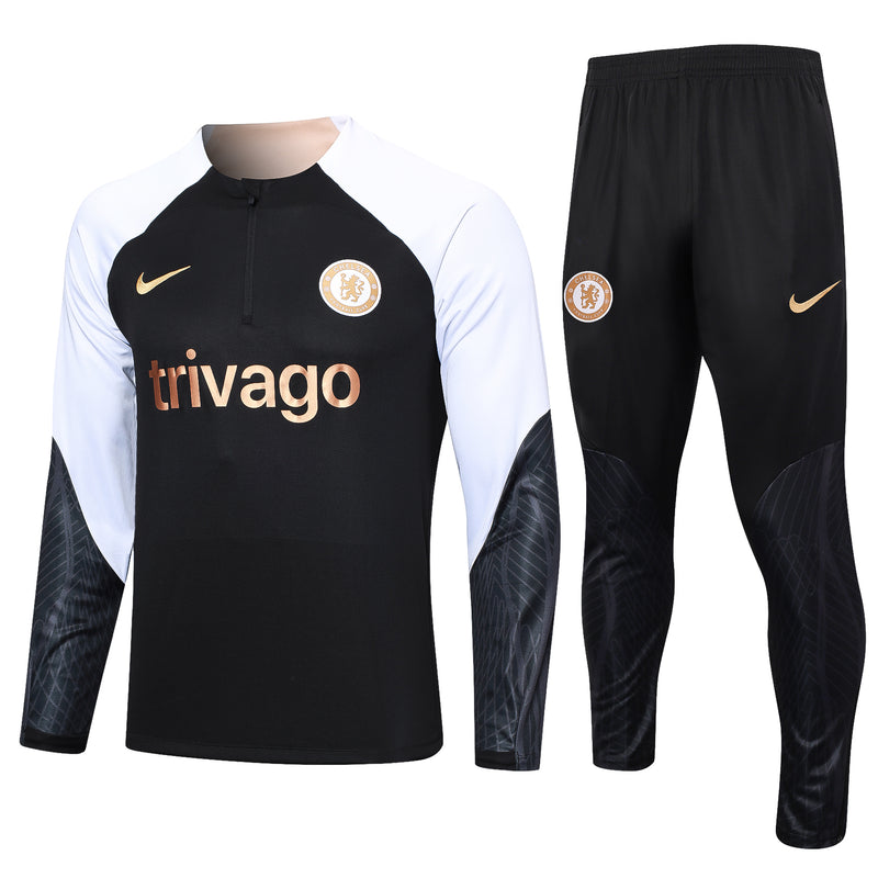 Kit de Treino Chelsea 2023/24 Meio Zíper