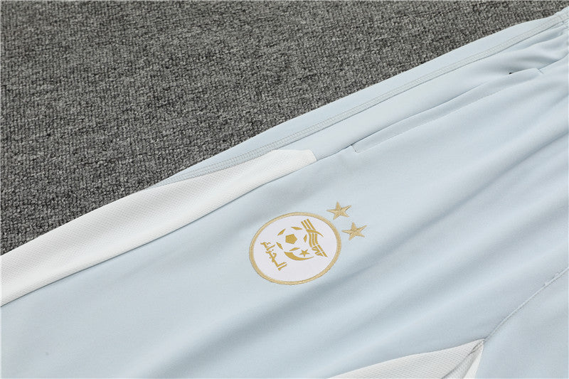 Kit de Treino Argélia 2023/24 Meio Zíper Branco