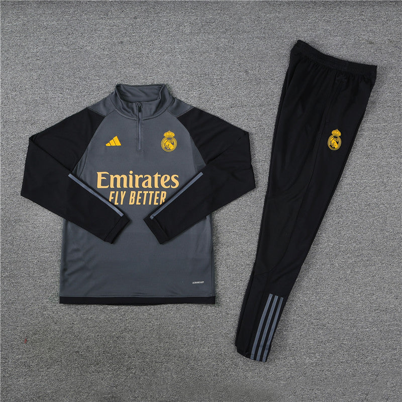 Kit de Treino Real Madrid 2023/24 Meio Zíper