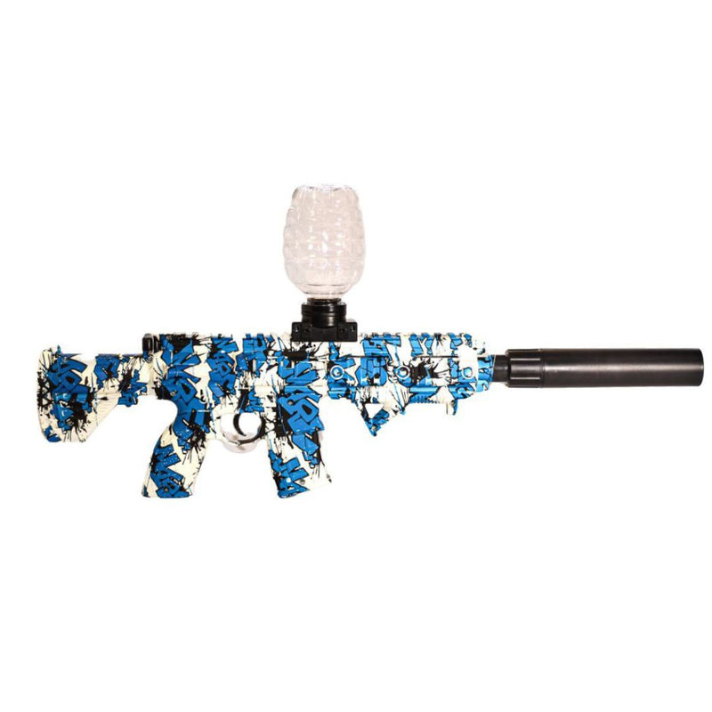 Arma Rifle de Gel M416 Orbeez Azul com Branco