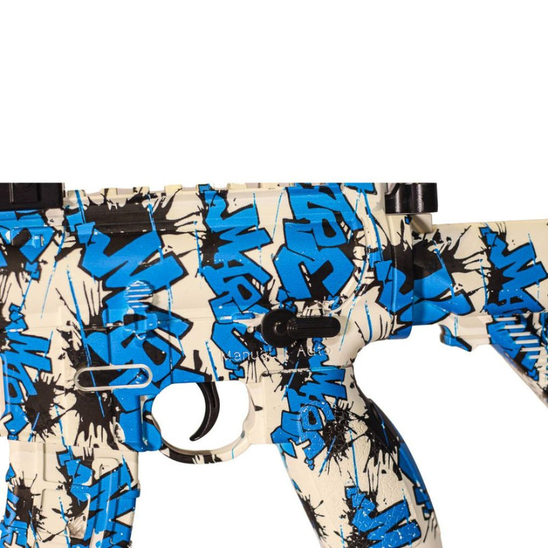 Arma Rifle de Gel M416 Orbeez Azul com Branco