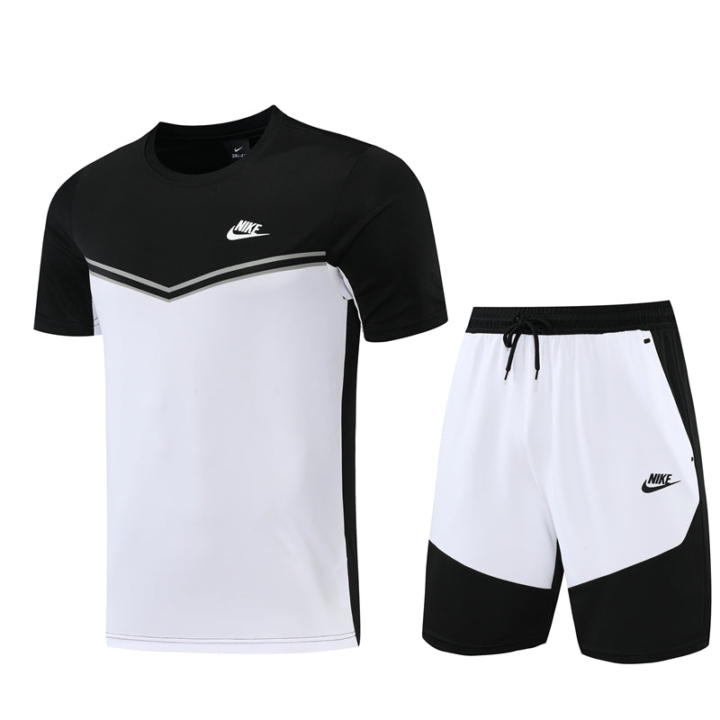 Kit Camisa e Short Nike Preto e Branco