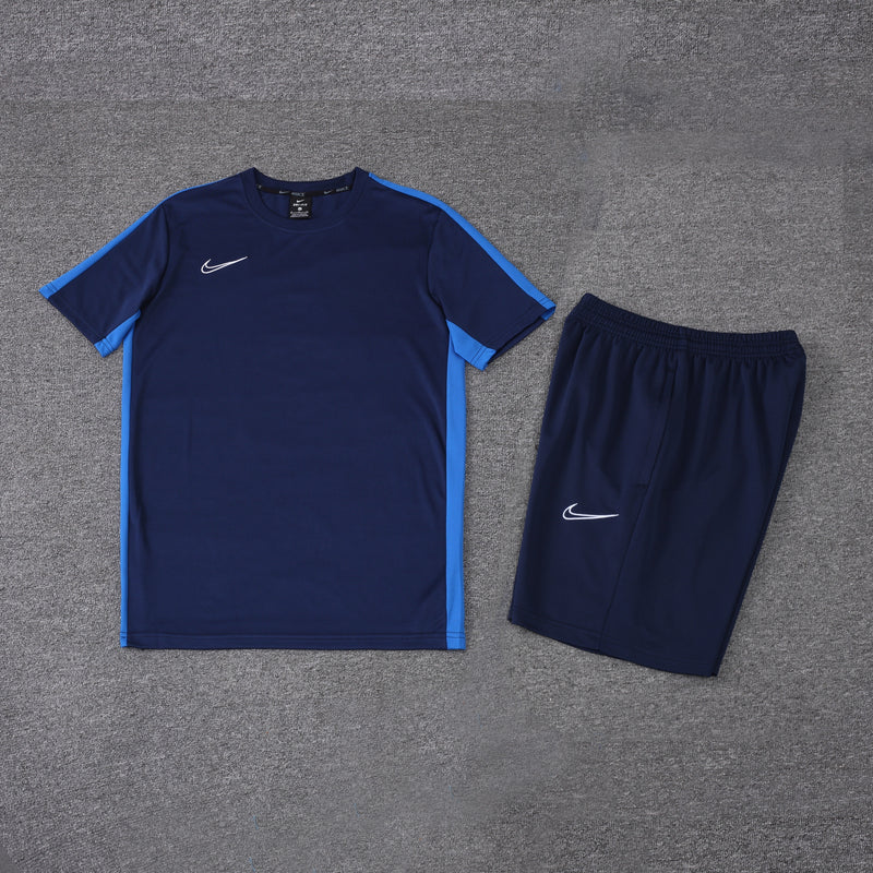 Kit Camisa e Short Nike  Dri-Fit Azul dois tons