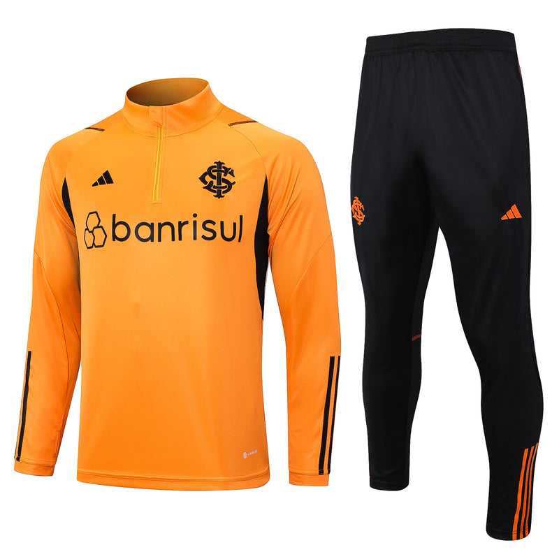 Kit de Treino Internacional 2023/24 Meio Zíper Laranja