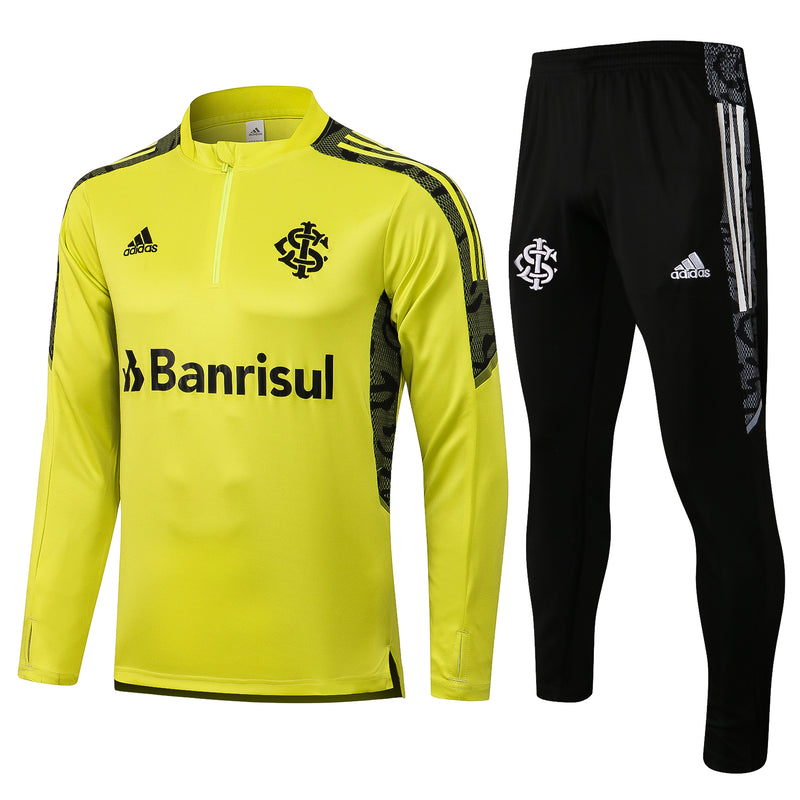 Kit de Treino Internacional 2021/22 Meio Zíper Amarelo