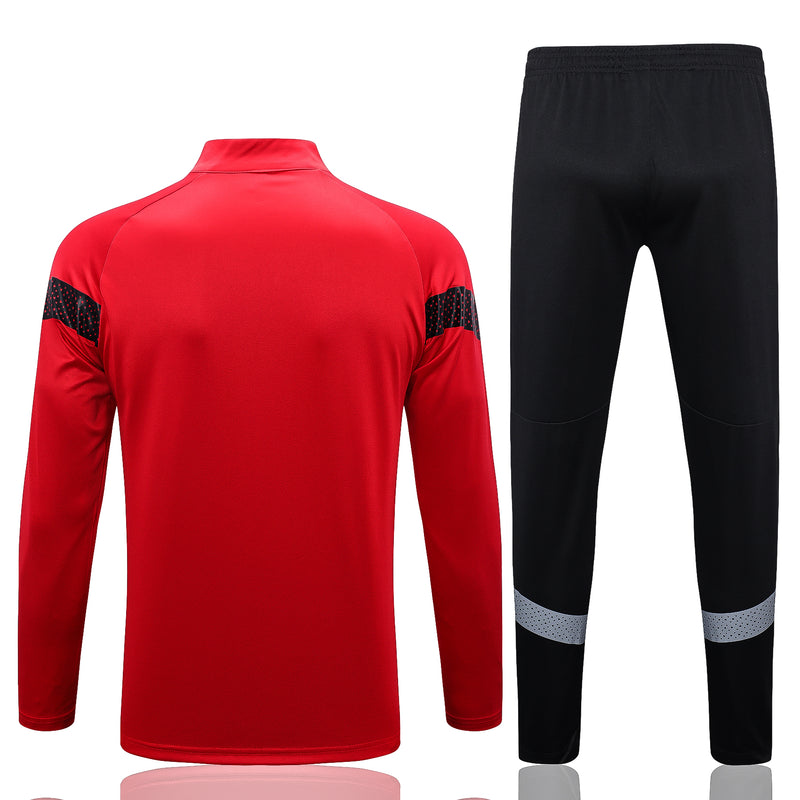 Kit de Treino Ac Milan 2022/23 Meio Zíper