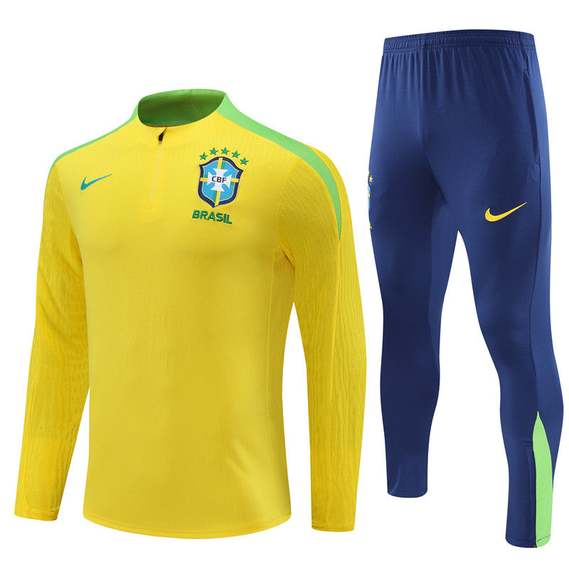 Kit de Treino Barcelona Brasil Meio Zíper