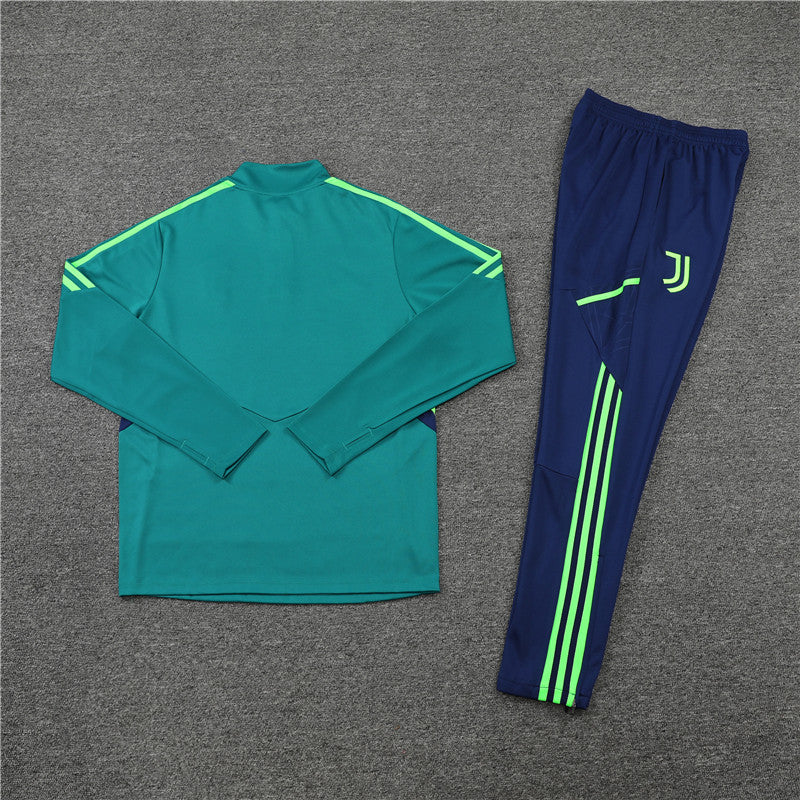 Kit de Treino Juventus 2022/23 Meio Zíper Verde