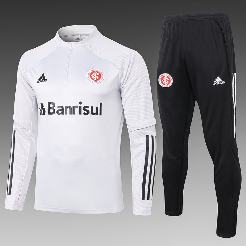 Kit de Treino Internacional 2020/21 Meio Zíper Branco