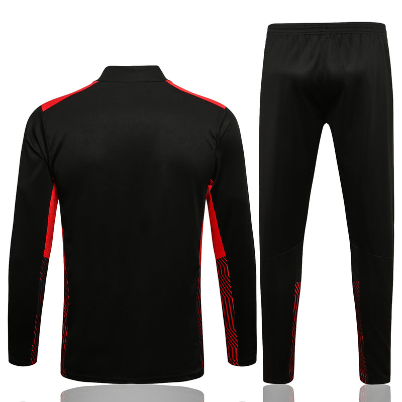 Kit de Treino Ac Milan 2021/22 Meio Zíper