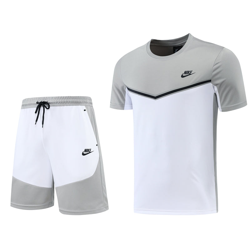 Kit Camisa e Short Nike Cinza