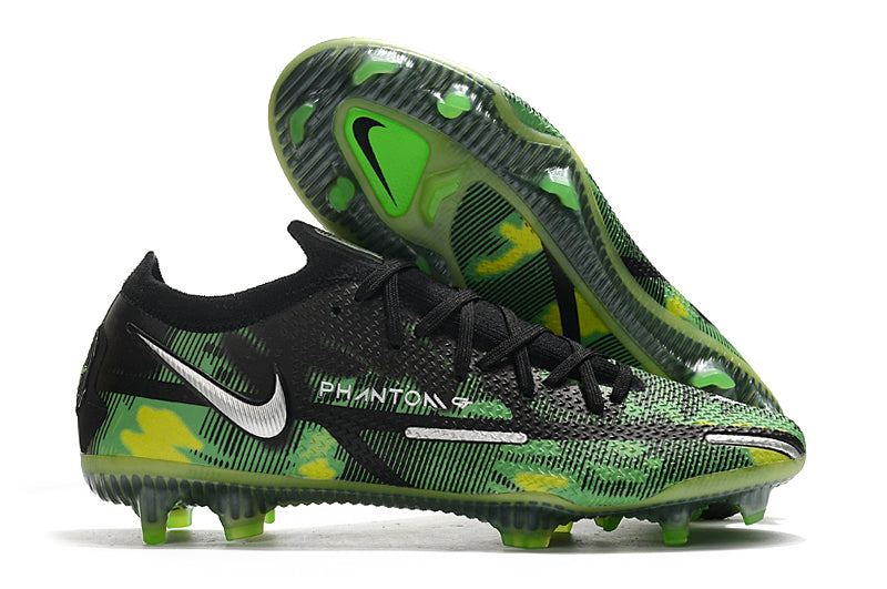 Chuteira Campo Nike Phantom GT2 Elite Verde e Preta