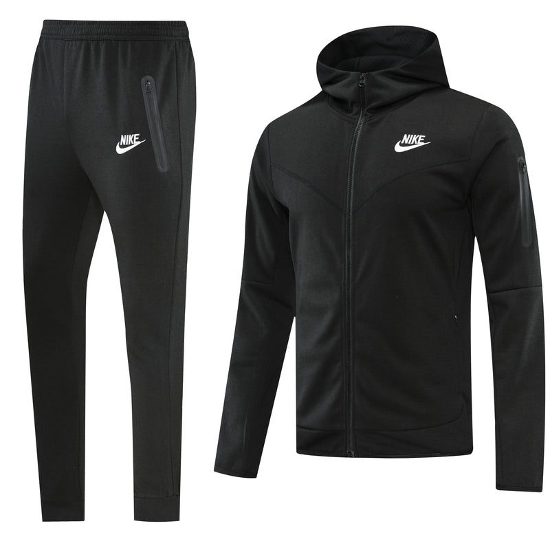 Nike Tech Fleece Preto com Logo Branca