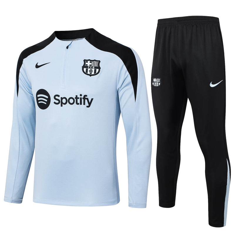 Kit de Treino Barcelona 2024/25 Meio Zíper